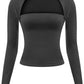 JOANNAH SQUARENECK TOP