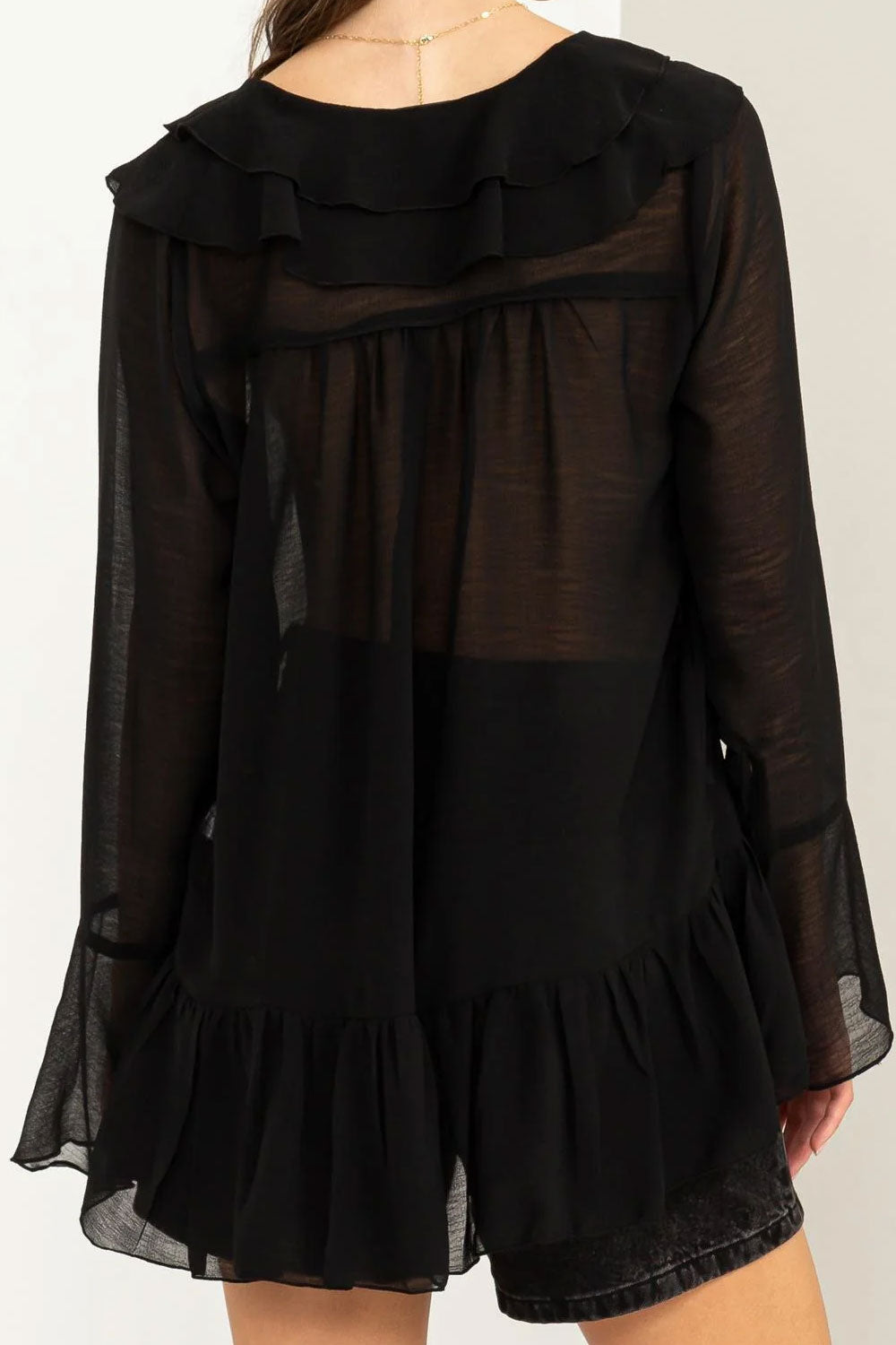 ALI SHEER TUNIC TOP