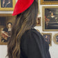 WOOL BLEND BASIC BERET - RED