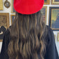 WOOL BLEND BASIC BERET - RED