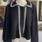 HEATHER CONTRAST STITCH CARDIGAN SWEATER